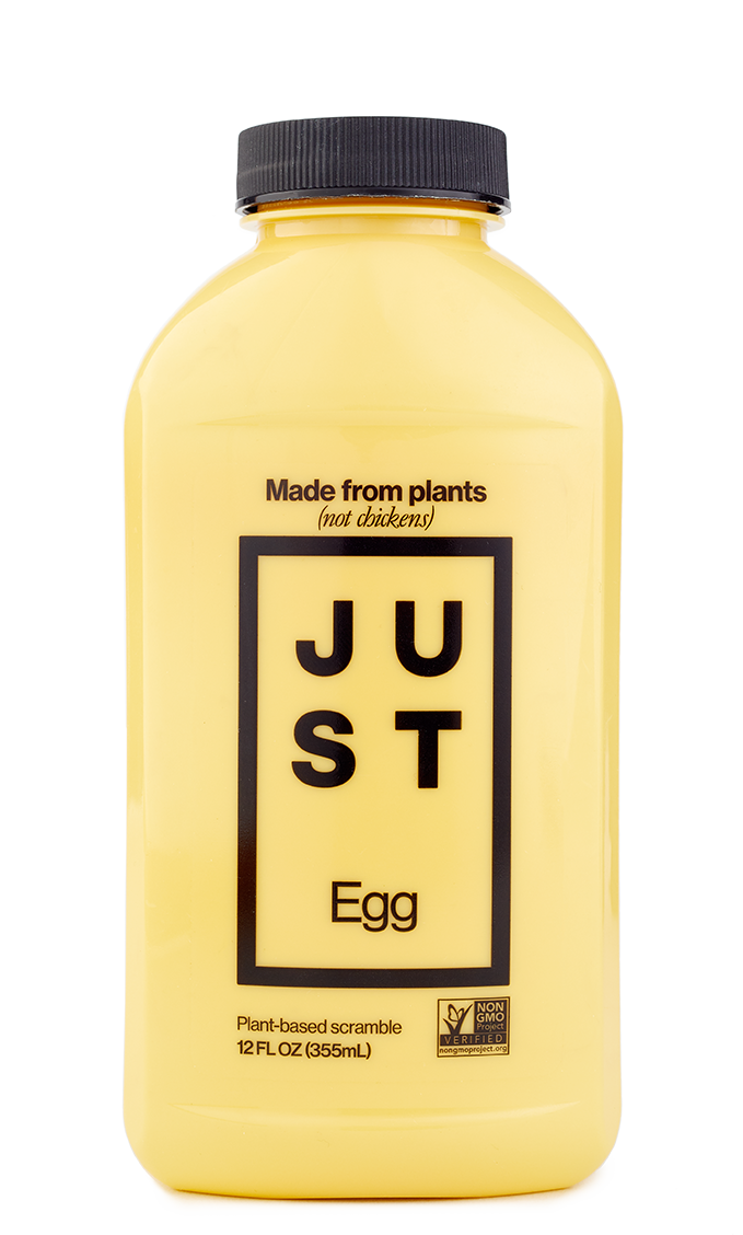 O Just Egg é disponibilizado em embalagens de 355ml e pode ser usado em todas as receita que levam ovos de galinha.