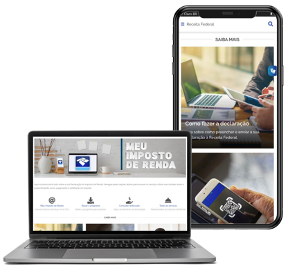 Nova página Meu Imposto de Renda conta com interface mais amigável.